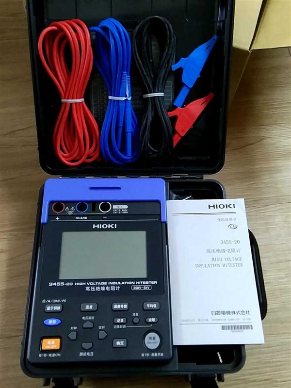 日本日置 HIOKI 3455-20高壓絕緣電阻測試儀，5000V電壓.